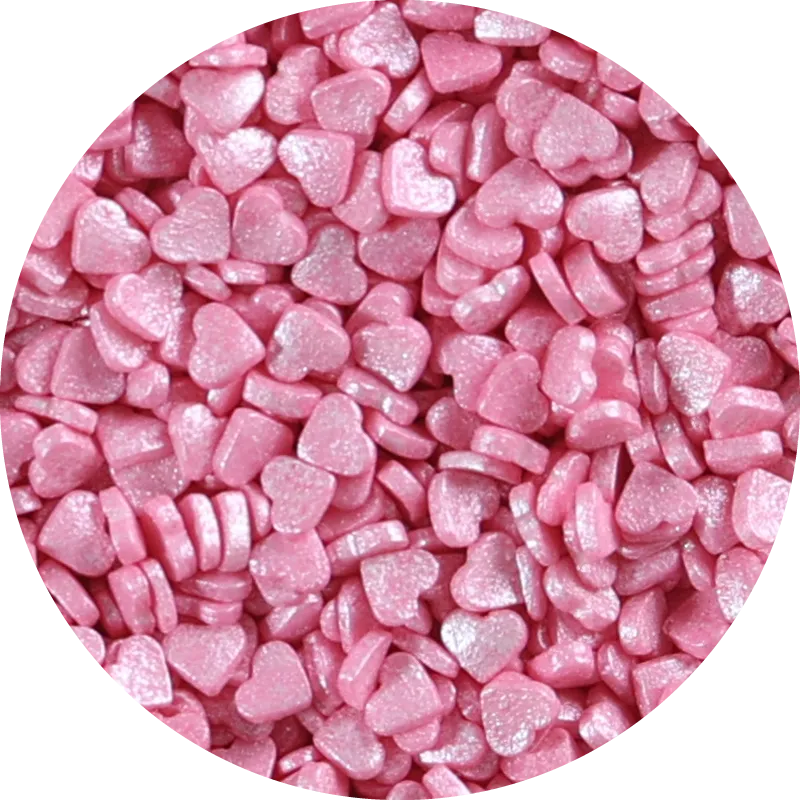 Sugar Figures Hearts 3mm Pink | Alldra