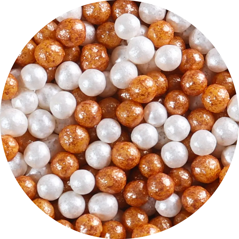 Sugar Pearls Gold & White Medium | Alldra