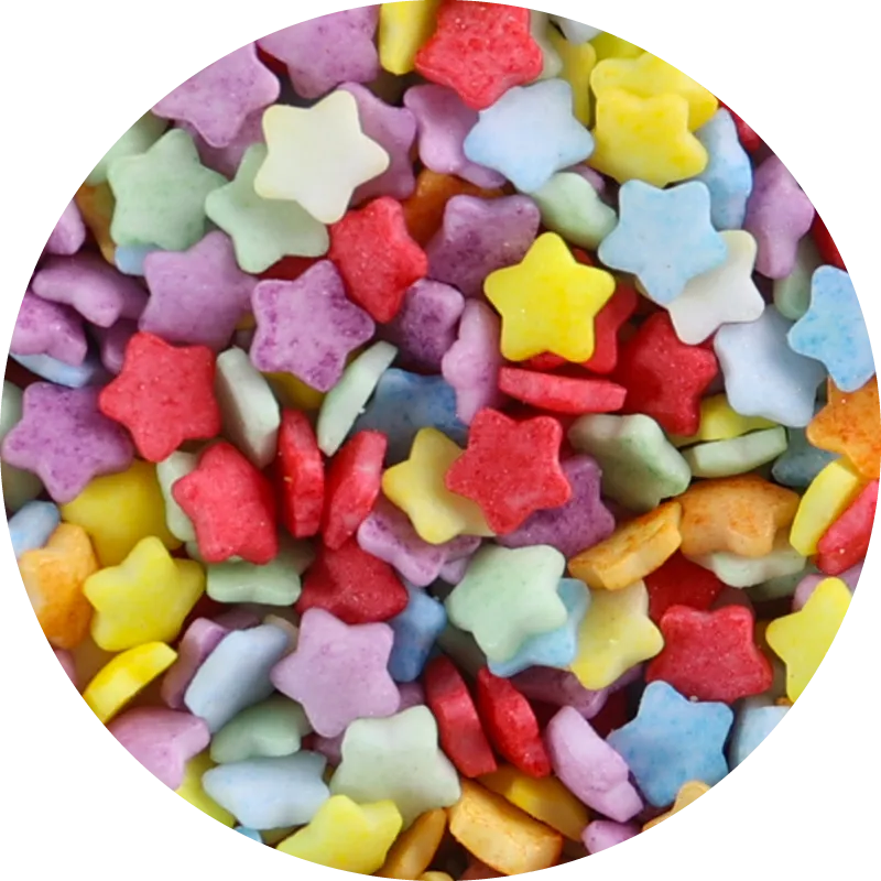 Sugar Figures Stars 5mm Rainbow Mix | Alldra